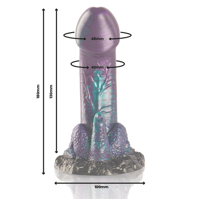 Epic-Basilisk Dildo Doppel mit Squame, Kleine Größe-Silikon · Sextoys (Bild 3)
