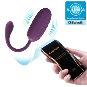 App Series-Casper Purple Wiederaufladbares Vibro-Ei, Lila-Silikon