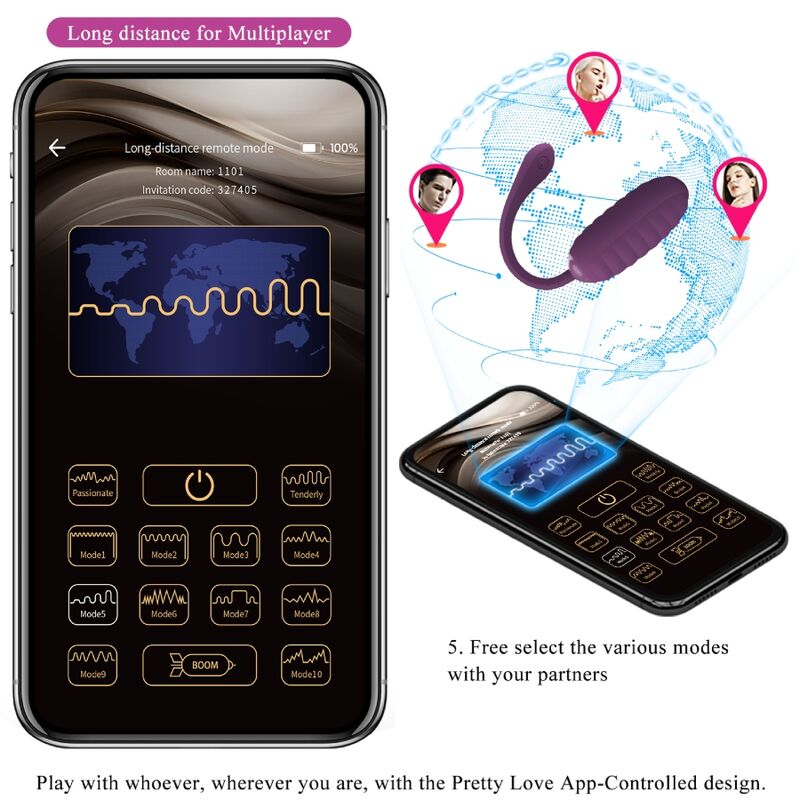 App Series-Casper Purple Ei Vibrator Wiederaufladbar, Lila-Silikon · Vibratoren (Bild 4)