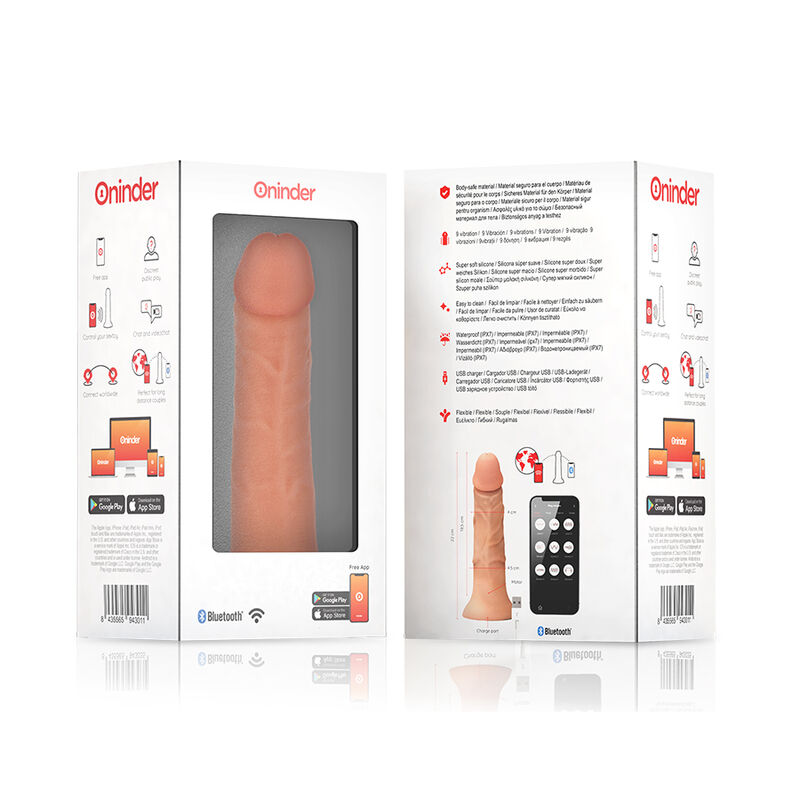 Oninder-Large Bogotá Vibrator Dildo 9 Natürliche Geschwindigkeit 22 cm · Vibratoren (Bild 5)