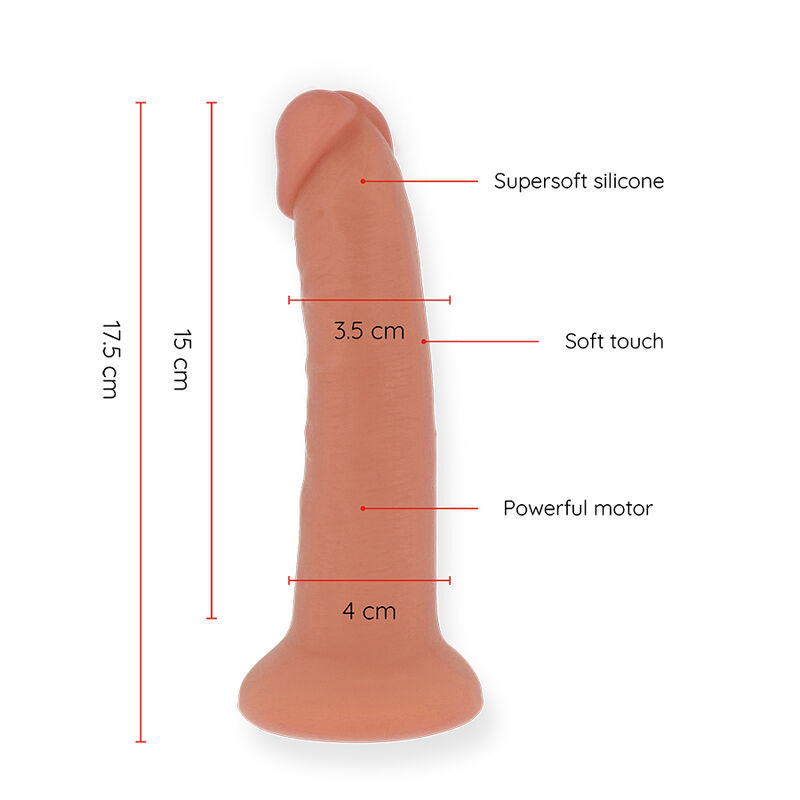 Oninder-Small Bogotá Vibrator Dildo 9 Natürliche Geschwindigkeit 17.5 cm · Vibratoren (Bild 3)