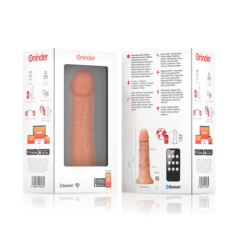 Oninder-Small Bogotá Vibrator Dildo 9 Natürliche Geschwindigkeit 17.5 cm · Vibratoren (Bild 5)