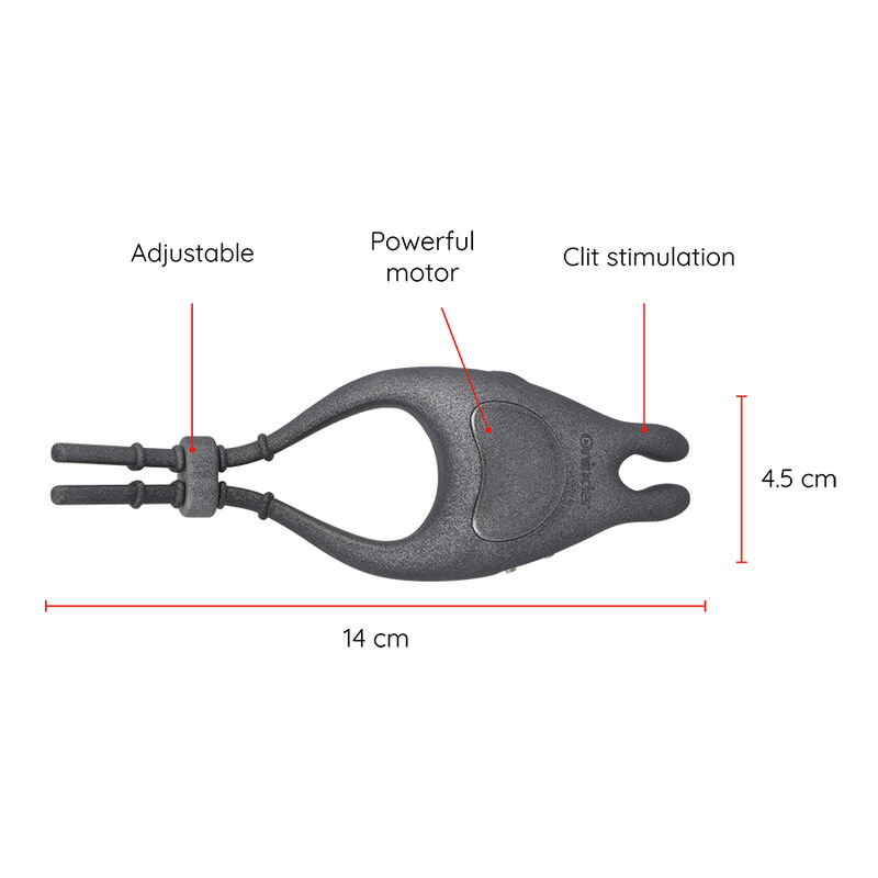 Oninder-Vibrator Ring-Pampe Einstellbar Wiederaufladbar mit Stimulator · Sextoys (Bild 4)
