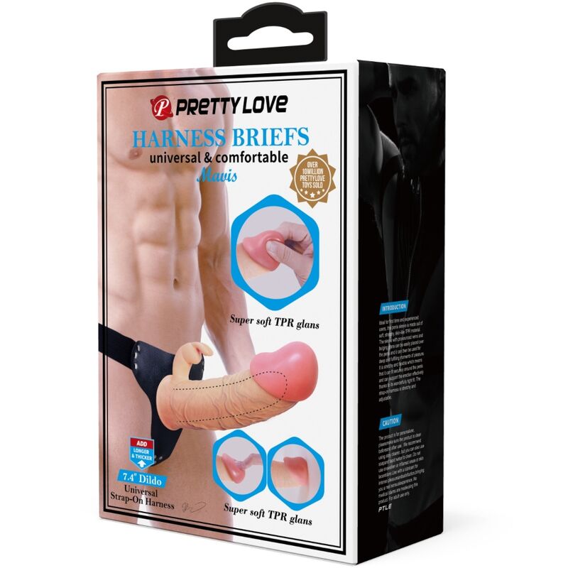 Harness Collection-Mavis Harness Universal Slip mit Dildo 19 cm · Strap-on & Harness (Bild 9)