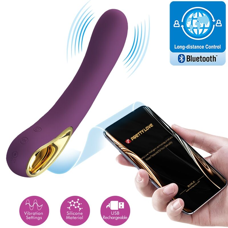 App Series-Ethan Vibrator Wiederaufladbar Flieder-Silikon, 12 Geschwindigkeiten · Vibratoren