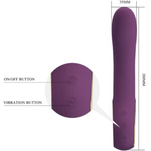 App Series-Ethan Vibrator Wiederaufladbar Flieder-Silikon, 12 Geschwindigkeiten · Vibratoren (Bild 5)