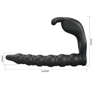 For Him-Blackney Penisring mit Vibrator Schwarz-Silikon, 7 · Sextoys (Bild 5)
