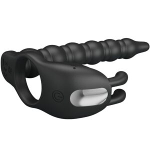 For Him-Blackney Penisring mit Vibrator Schwarz-Silikon, 7 · Sextoys (Bild 2)