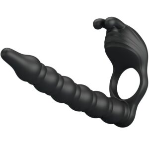 For Him-Blackney Penisring mit Vibrator Schwarz-Silikon, 7 · Sextoys (Bild 4)