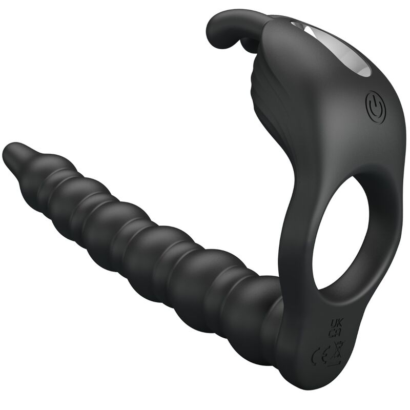 For Him-Blackney Penisring mit Vibrator Schwarz-Silikon, 7 · Sextoys