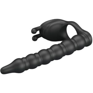 For Him-Blackney Penisring mit Vibrator Schwarz-Silikon, 7 · Sextoys (Bild 3)