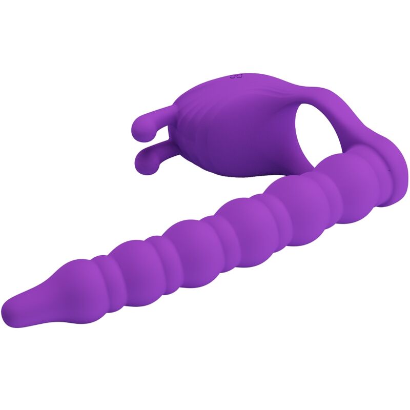 For Him-Blackney Penisring mit Vibrationsstopfen Flieder-Silikon, 7 · Sextoys (Bild 4)