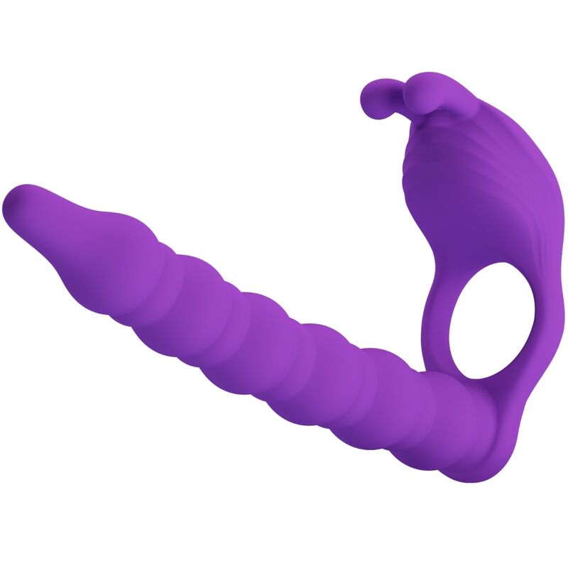 For Him-Blackney Penisring mit Vibrationsstopfen Flieder-Silikon, 7 · Sextoys (Bild 2)