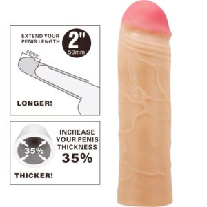 For Him-Chane Penishülle Erweiterbar für Penis, Farbe Flesh-TPR · Sextoys (Bild 5)