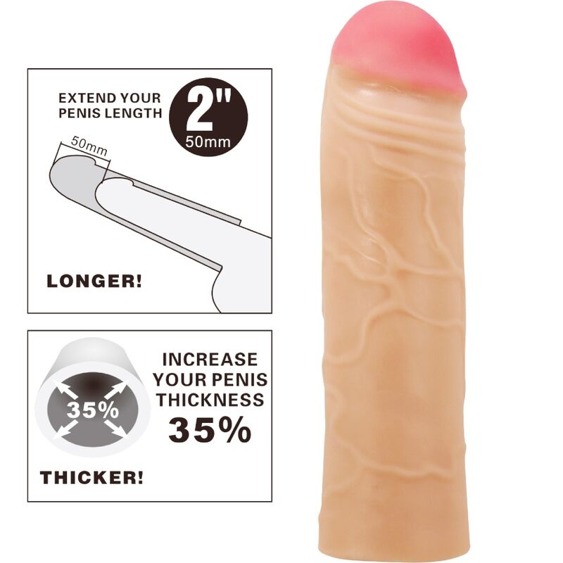 For Him-Chane Penishülle Erweiterbar für Penis, Farbe Flesh-TPR · Sextoys (Bild 5)
