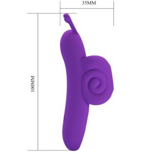 Fun Toys-Stimulator von Finger Snail Powerful Lila-Silikon, 10 Geschwindigkeiten · Vibratoren (Bild 5)