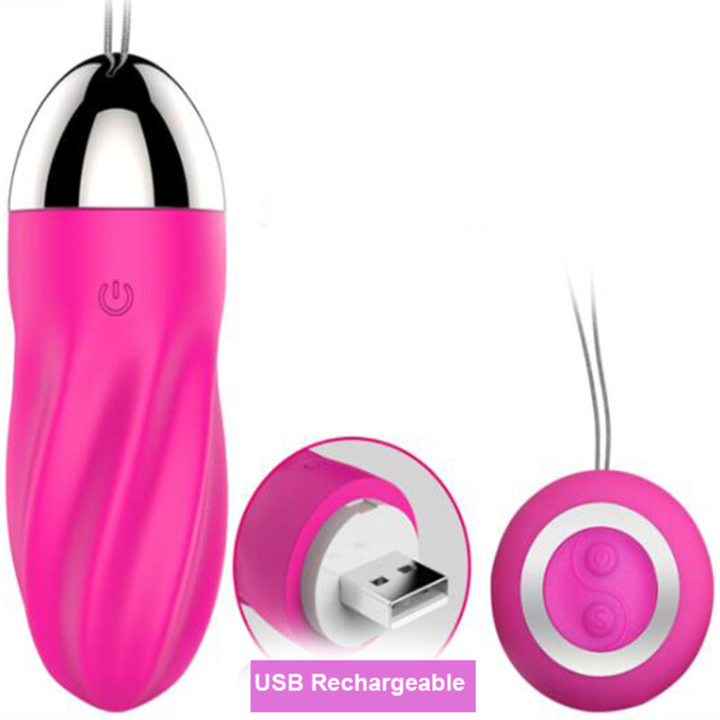Armony-Sweety Spiral Vibro-Ei mit Fernbedienung Rosa-Silikon