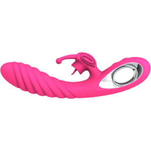 Armony-Vicky Rabbit Vibrator mit Ring Fuchsia und Zunge-Silikon, 12 · Vibratoren (Bild 3)