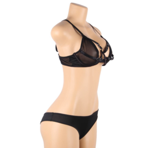 Subblime Sets-Zweiteiliges Set mit BH Transparent und Slip, S/M · Sexy Damen-Dessous (Bild 8)