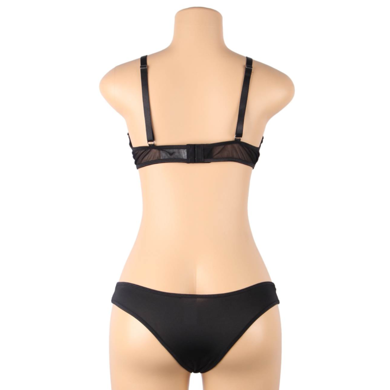 Subblime Sets-Zweiteiliges Set mit BH Transparent und Slip, S/M · Sexy Damen-Dessous (Bild 7)