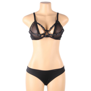 Subblime Sets-Zweiteiliges Set mit BH Transparent und Slip, S/M · Sexy Damen-Dessous (Bild 6)