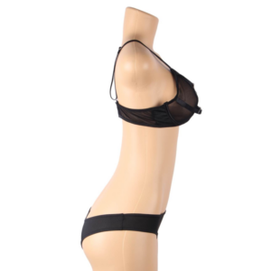 Subblime Sets-Zweiteiliges Set mit BH Transparent und Slip, S/M · Sexy Damen-Dessous (Bild 5)