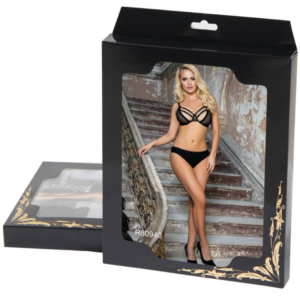 Subblime Sets-Zweiteiliges Set mit BH Transparent und Slip, S/M · Sexy Damen-Dessous (Bild 3)
