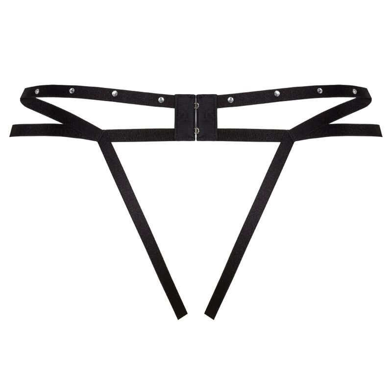 Livco Corsetti Fashion-Nomade Tanga Crotchless Schwarz · Sexy Damen-Dessous (Bild 4)