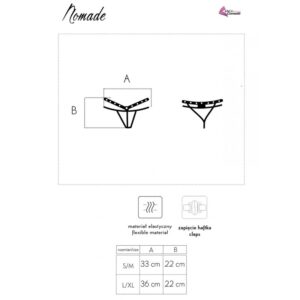Livco Corsetti Fashion-Nomade Tanga Crotchless Schwarz · Sexy Damen-Dessous (Bild 7)