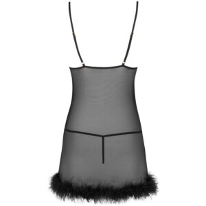 Livco Corsetti Fashion-Zerunam Set Babydoll + Tanga Schwarz · Sexy Damen-Dessous (Bild 4)