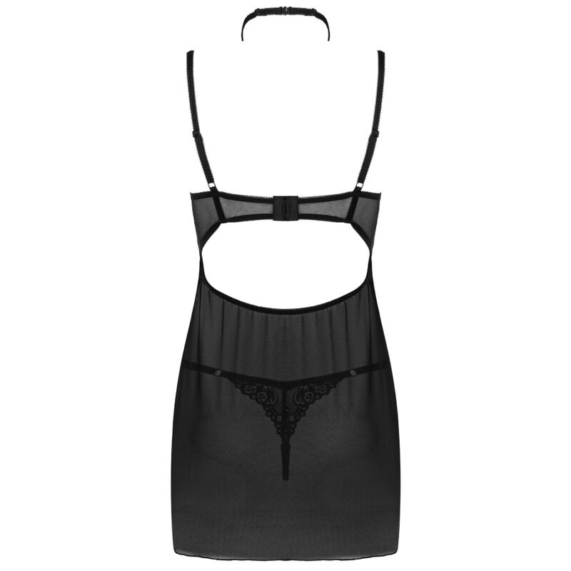 Livco Corsetti Fashion-Binella Set Babydoll und Tanga Schwarz · Sexy Damen-Dessous (Bild 4)