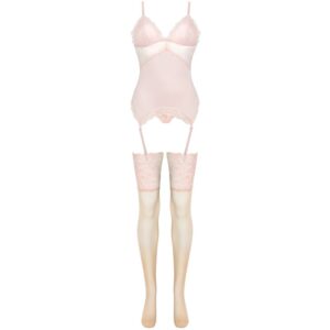 Livco Corsetti Fashion-Persine Peach Korsett, Tanga, Strümpfe · Spicy Dessous & Bodystockings (Bild 5)