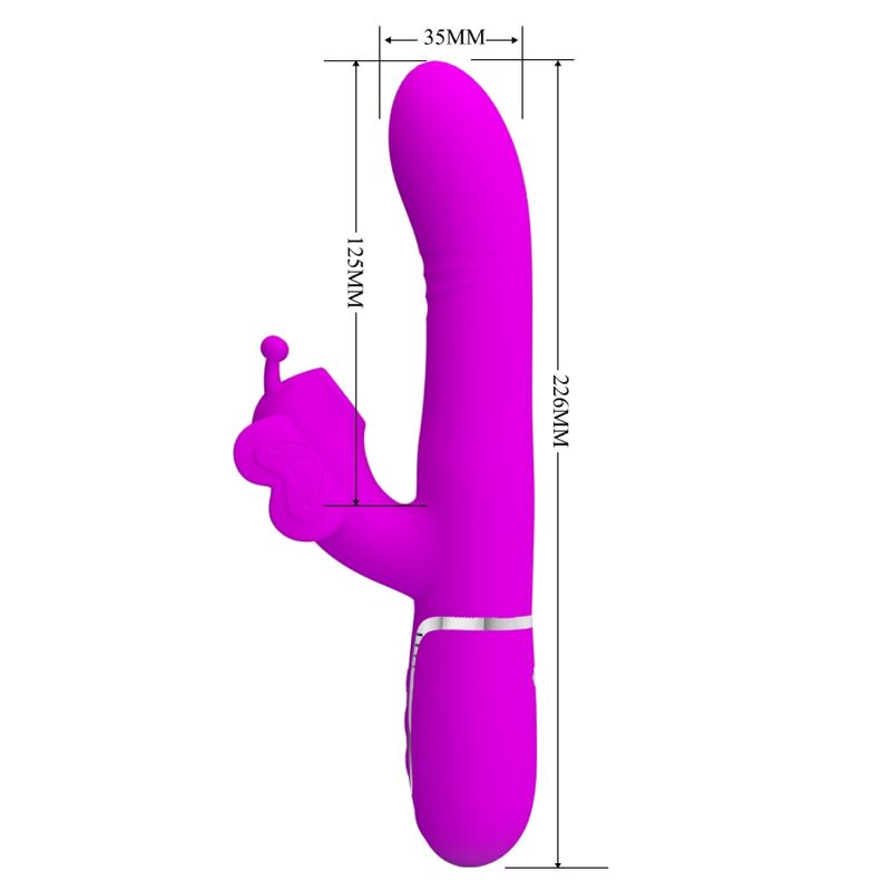 Pretty Love-Vibrator Kaninchen 4 in 1 mit Schiebeperlen · Vibratoren (Bild 9)