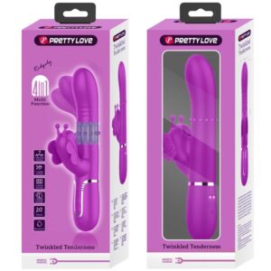 Pretty Love-Vibrator Kaninchen 4 in 1 mit Schiebeperlen · Vibratoren (Bild 3)