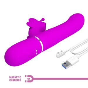 Pretty Love-Vibrator Kaninchen 4 in 1 mit Schiebeperlen · Vibratoren (Bild 2)