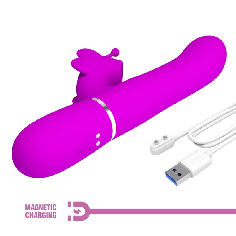 Pretty Love-Vibrator Kaninchen 4 in 1 mit Schiebeperlen · Vibratoren (Bild 2)