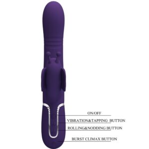 Pretty Love-Vibrator Kaninchen 4 in 1 mit Schiebeperlen · Vibratoren (Bild 20)