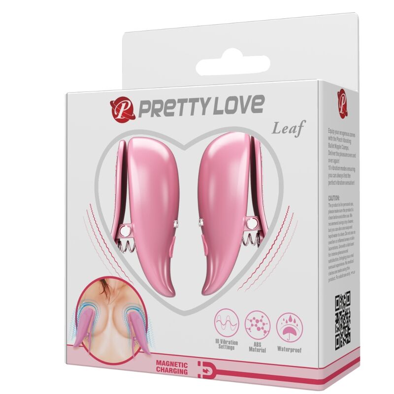 Fun Toys-Vibrierende Brustwarzen, Rosa-ABS, 10 Geschwindigkeiten · BDSM-Zubehör (Bild 6)
