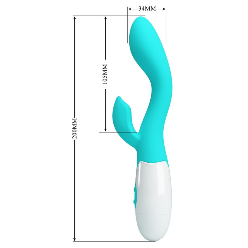 High Tech-Brighty G-Spot Vibrator Aqua Green-Silikon, 12 Geschwindigkeiten · Vibratoren (Bild 3)