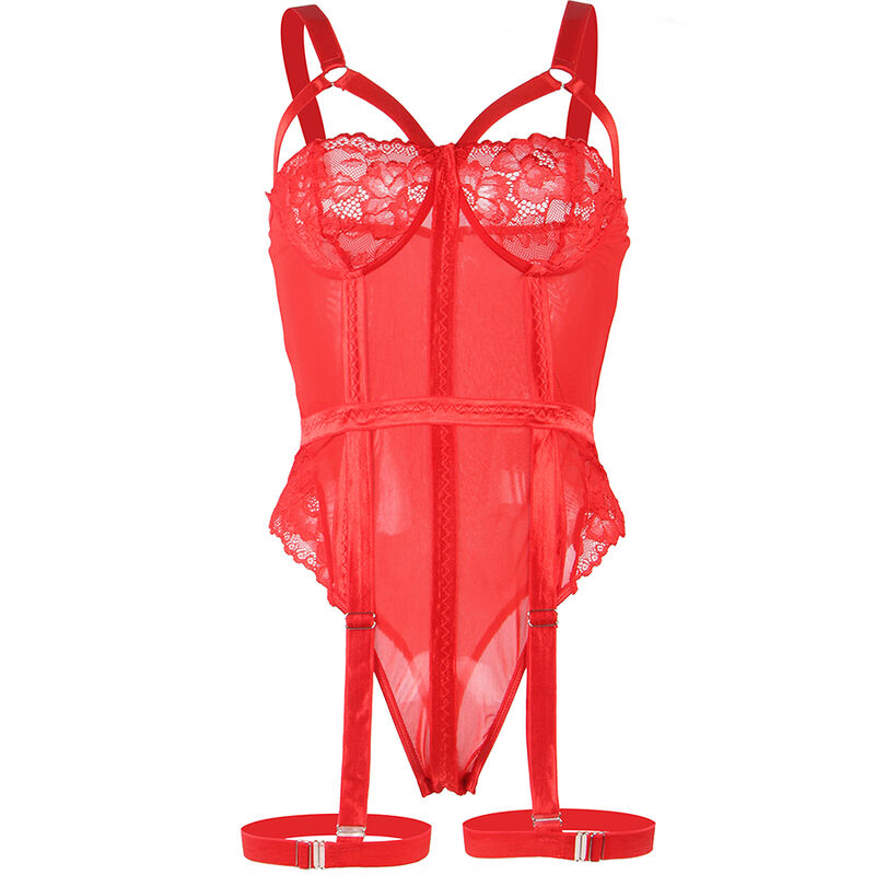Subblime-Teddy mit Detail String auf dem Petto Rot · Sexy Damen-Dessous (Bild 2)