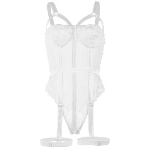 Subblime-Teddy mit Bretea Portjartier auf der Brust Weiß · Sexy Damen-Dessous (Bild 9)