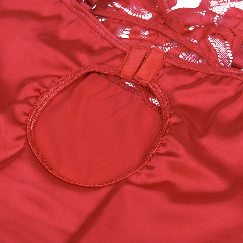 Subblime-Satin Babydoll mit Pizzo Rot · Sexy Damen-Dessous (Bild 8)