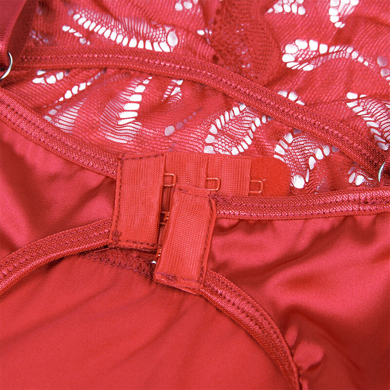 Subblime-Satin Babydoll mit Pizzo Rot · Sexy Damen-Dessous (Bild 7)