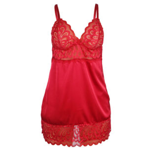 Subblime-Satin Babydoll mit Pizzo Rot · Sexy Damen-Dessous (Bild 3)