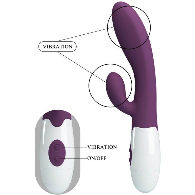 High Tech-Alvis Rabbit Vibrator & Stimulator G-Spot Lila-Silikon · Vibratoren (Bild 3)