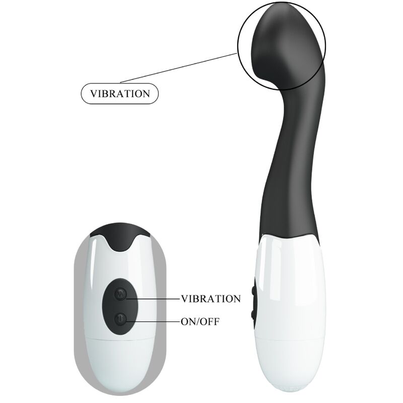 High Tech-Charles G-Spot Vibrator 30 Modi Schwarz-Silikon, 12 · Vibratoren (Bild 4)