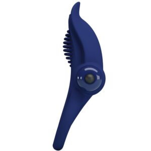 For Him-Bronson Penisring Double Vibration, Blau-Silikon · Sextoys (Bild 6)