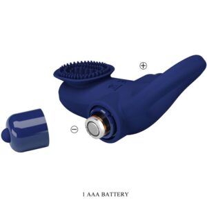 For Him-Ringbälle mit Blau-Silikon-Schwingung, 10 Geschwindigkeiten · Sextoys (Bild 5)