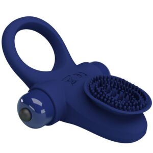 For Him-Ringbälle mit Blau-Silikon-Schwingung, 10 Geschwindigkeiten · Sextoys (Bild 4)