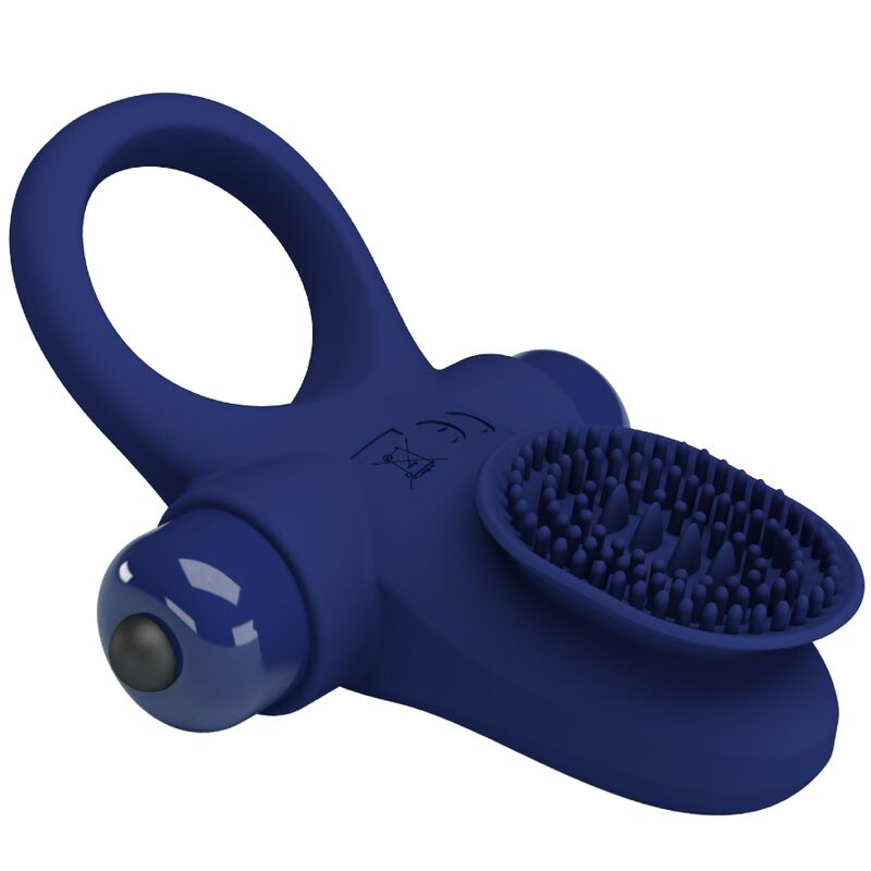 For Him-Ringbälle mit Blau-Silikon-Schwingung, 10 Geschwindigkeiten · Sextoys (Bild 4)